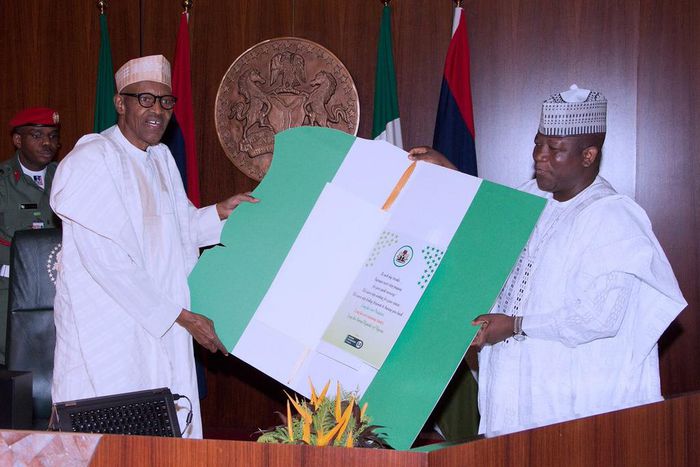 President Muhammadu Buhari meets with state governors at the Presidential Villa on March 17, 2017.