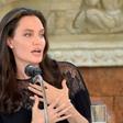 Angelina Jolie addresses a press conference in Siem Reap, Cambodia, on February 18, 2017