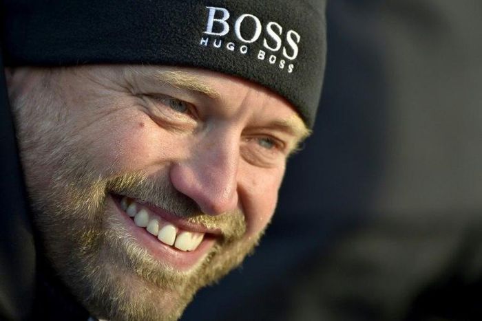 UK skipper Alex Thomson, pictured in November 2016, is just 74.6 nautical miles behind, with less than 800 nm to go