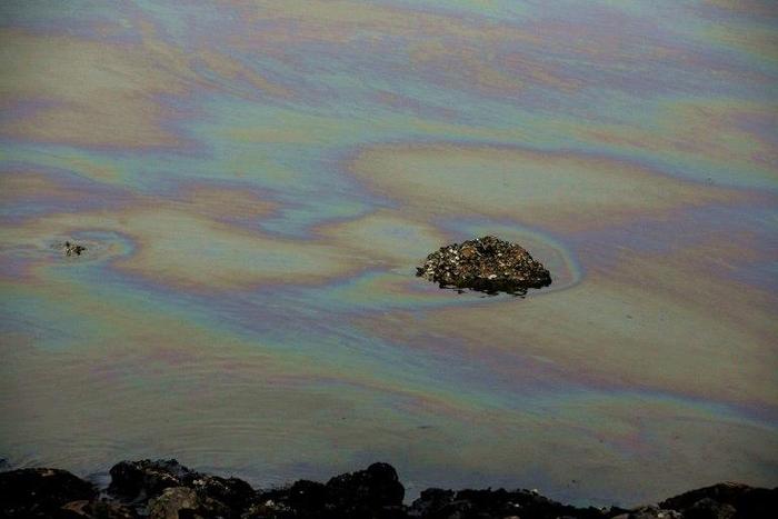 A ferry crash in the port of Las Palmas, Canary Islands, has created a three-kilometre long diesel slick