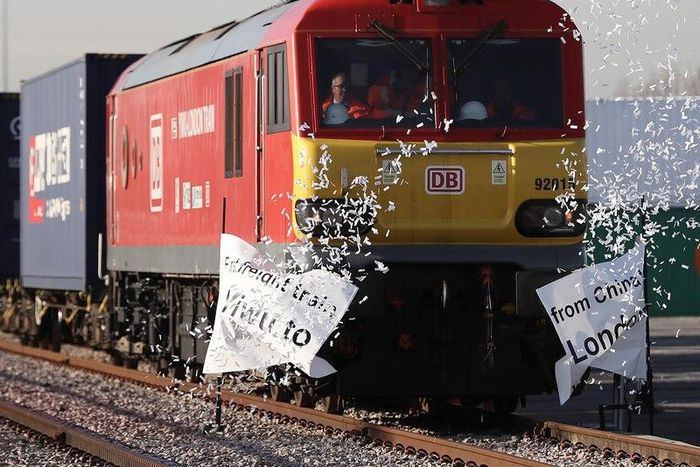 The train as it rolled into London