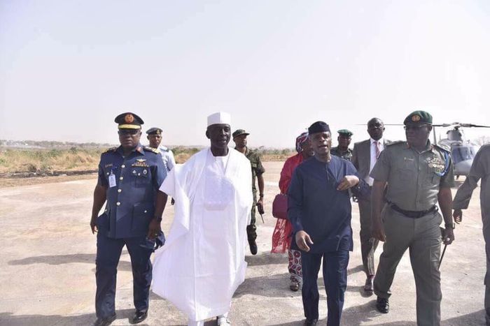 Acting President, Yemi Osinbajo in Kaduna on March 9, 2017.