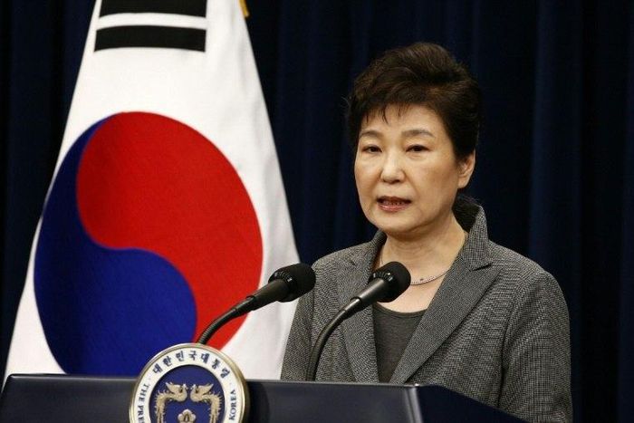 South Korean President Park Geun-Hye (pictured) was impeached by parliament in December over a corruption scandal involving close confidante Choi Soon-Sil
