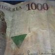 One of the counterfeit notes