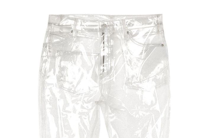 The Topshop Plastic Jeans retails at $100!