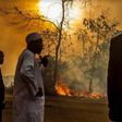 Governor Aregbesola at scene of fire