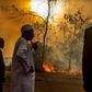 Governor Aregbesola at scene of fire