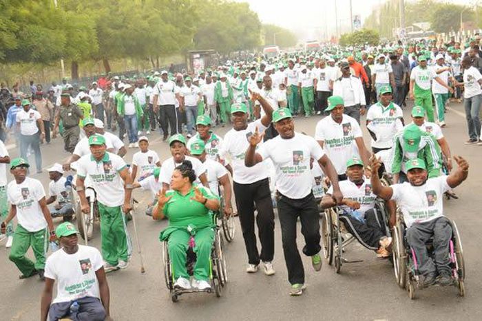 Physically challenged athletes