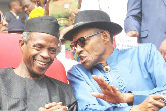 President Muhammadu Buhari (right) and Vice President Yemi Osinbajo.