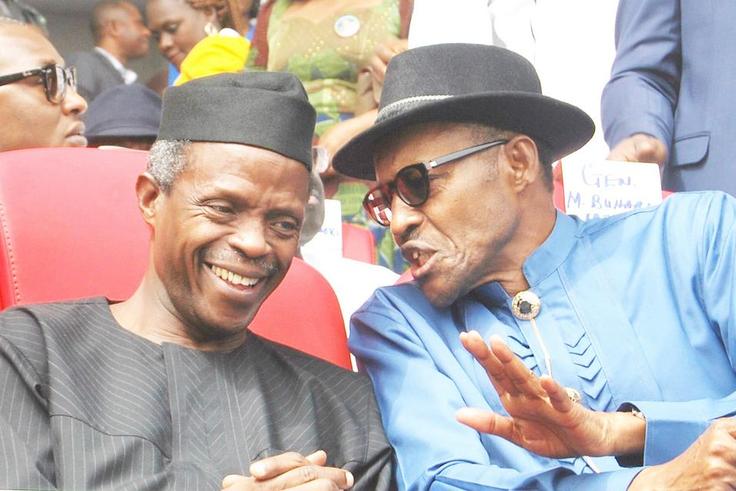 President Muhammadu Buhari (right) and Vice President Yemi Osinbajo.