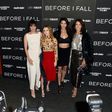 (L-R) Ry Russo-Young, Zoey Deutch, Lauren Oliver and Jennifer Beals attend the Before I Fall" New York Special Screening