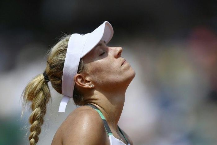 Angelique Kerber became the first top seed in French Open history to be knocked out in the first round, on May 28, 2017
