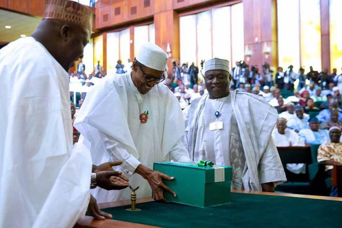 President Buhari during Budget 2017 presentation