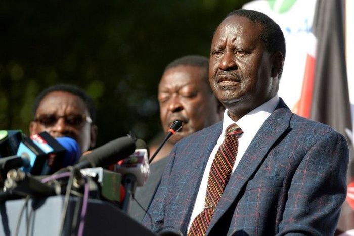 Kenya's opposition leader Raila Odinga called on his supporters to protest peacefully
