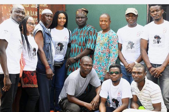 At Osas Ighodaro's monthly outreach for Joyful Joy Foundation