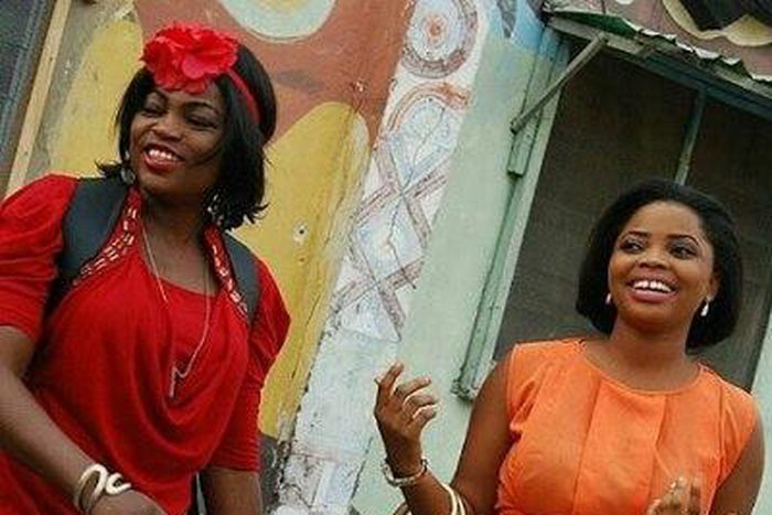 Funke Akindele and Juliana Olayode in "Jenifa's Diary"