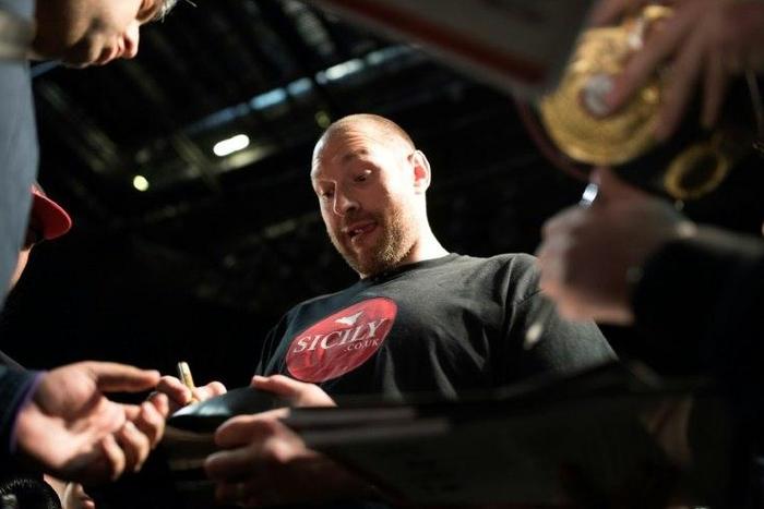 British heavyweight boxer Tyson Fury, pictured in 2016, surrendered his world titles so he could concentrate on medical treatment