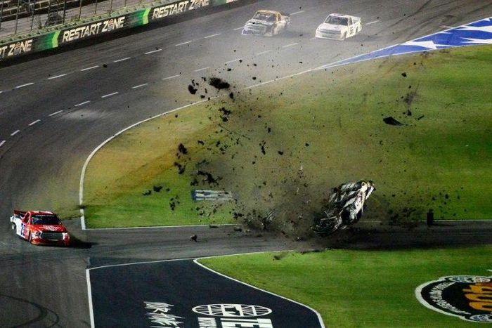 was repeatedly interrupted after crashes involving multiple cars