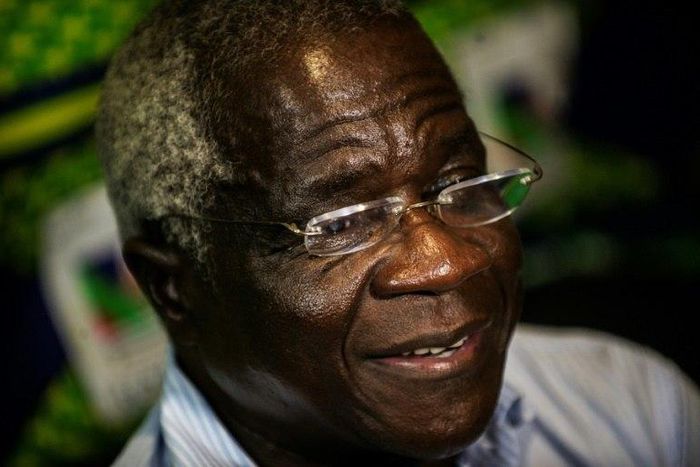Mozambican Resistance Movement (RENAMO) presidential candidate Afonso Dhlakama speaks during an interview on October 11, 2014 in Maputo, Mozambique