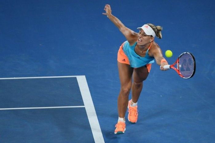 Germany's Angelique Kerber, in action on January 22, 2017, could regain the number one ranking were she to win the Dubai Tennis Championships