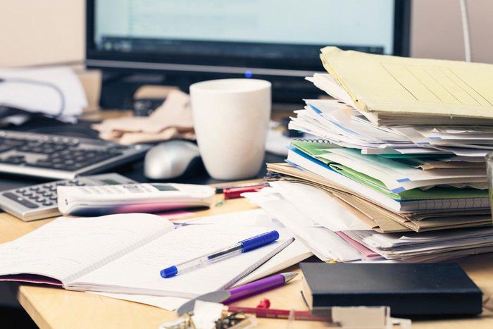 Messy desk