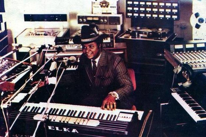 William Onyeabor on the cover of his 1985 album "Anything You Sow."