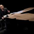 Belgian actor Charlie Dupont performs in the play 'Lettres a Nour' (Letters to Nour) by Islamic scholar and French-Moroccan researcher Rachid Benzine at Liege Theatre