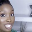 Dodos Uvieghara shows off fuller lashes with the cotton wool trick (L) and dense lashes without (R)