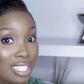 Dodos Uvieghara shows off fuller lashes with the cotton wool trick (L) and dense lashes without (R)