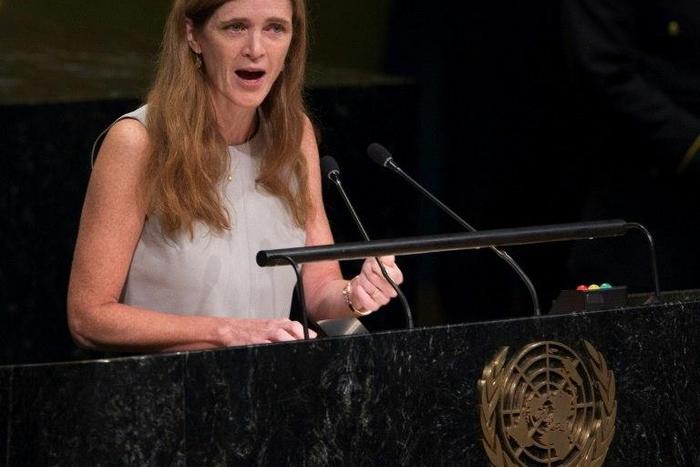 US Ambassador to the UN Samantha Power, seen in October 2016, warned that cutting US funding to the United Nations would be "extremely detrimental" to the country's own interests