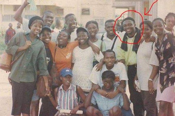 Throwback photo of Jude Orhorha and Tope Oshin