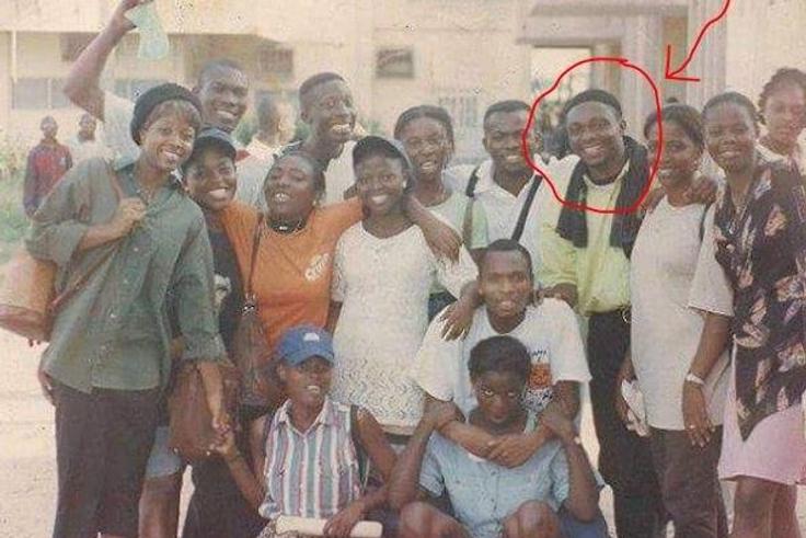 Throwback photo of Jude Orhorha and Tope Oshin
