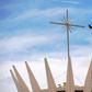 A military helicopter on duty ahead of the inauguration of right-wing president-elect Jair Bolsonaro