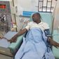 Adeshina Adesanya on his sick bed.