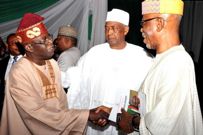 Bola Tinubu and the APC Chairman, John Oyegun