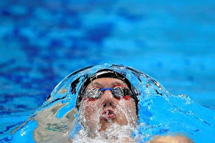 USA's Chase Kalisz competes in the Men's 200m medley final during the swimming competition at the 2017 FINA World Championships in Budapest, on July 27, 2017