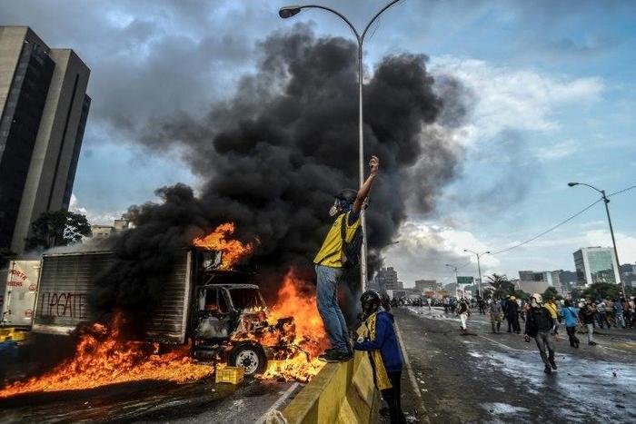 Anti-government protesters are seeking the removal of Venezuelan President Nicolas Maduro, whom they blame for the oil-rich country's dire economic woes including shortages of food, medicine and other basics
