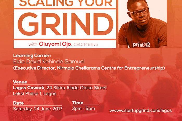 June edition of Startup Grind Lagos with Printivio CEO Oluyomi Ojo.
