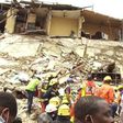 Collapsed building on Lagos Island