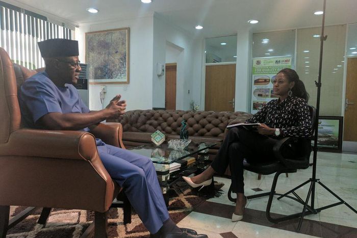 Kwara State Gov Abdulfatah Ahmed grants an interview