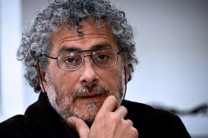 Mexican environmentalist Gustavo Castro, who witnessed the murder in Honduras of environmentalist Berta Caceres, speaks during a press conference in Mexico City, on January 16, 2017