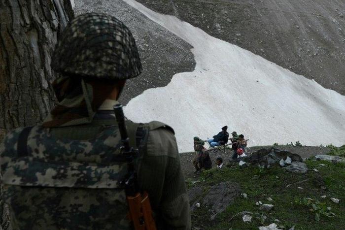 Hundreds of thousands of Hindu pilgrims trek over mountain trails to reach Amarnath caves, around 3,900 metres (12,800 feet) above sea level, in Indian Kashmir every year