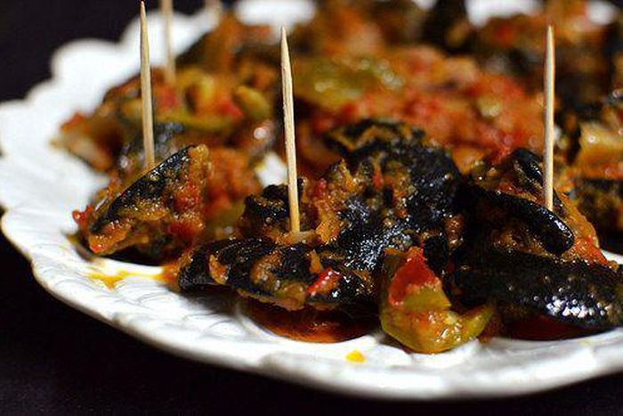 Fried snails