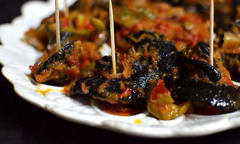 Fried snails