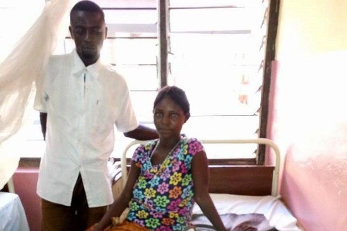 The poor Mrs. Dennis Agongo and her triplets