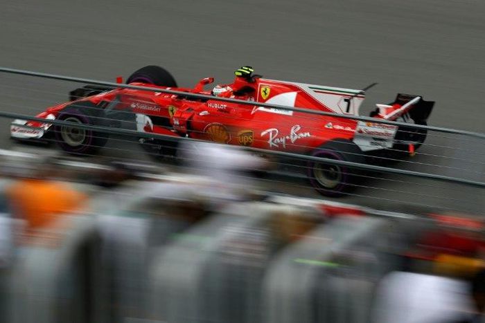 Kimi Raikkonen of Finland driving the (7) Scuderia Ferrari SF70H on track during practice for the Canadian Formula One Grand Prix at Circuit Gilles Villeneuve on June 9, 2017 in Montreal