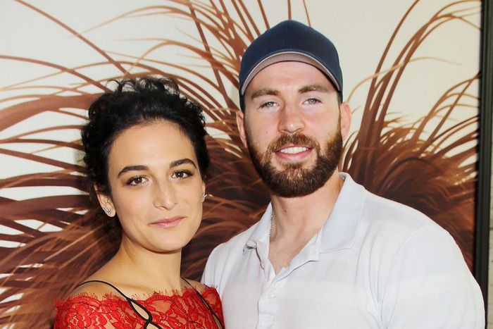 Chris Evans and Jenny Slate