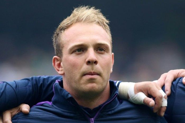 Scotland's Greig Tonks at the 2015 Rugby World Cup in Dublin, Ireland on August 15, 2015