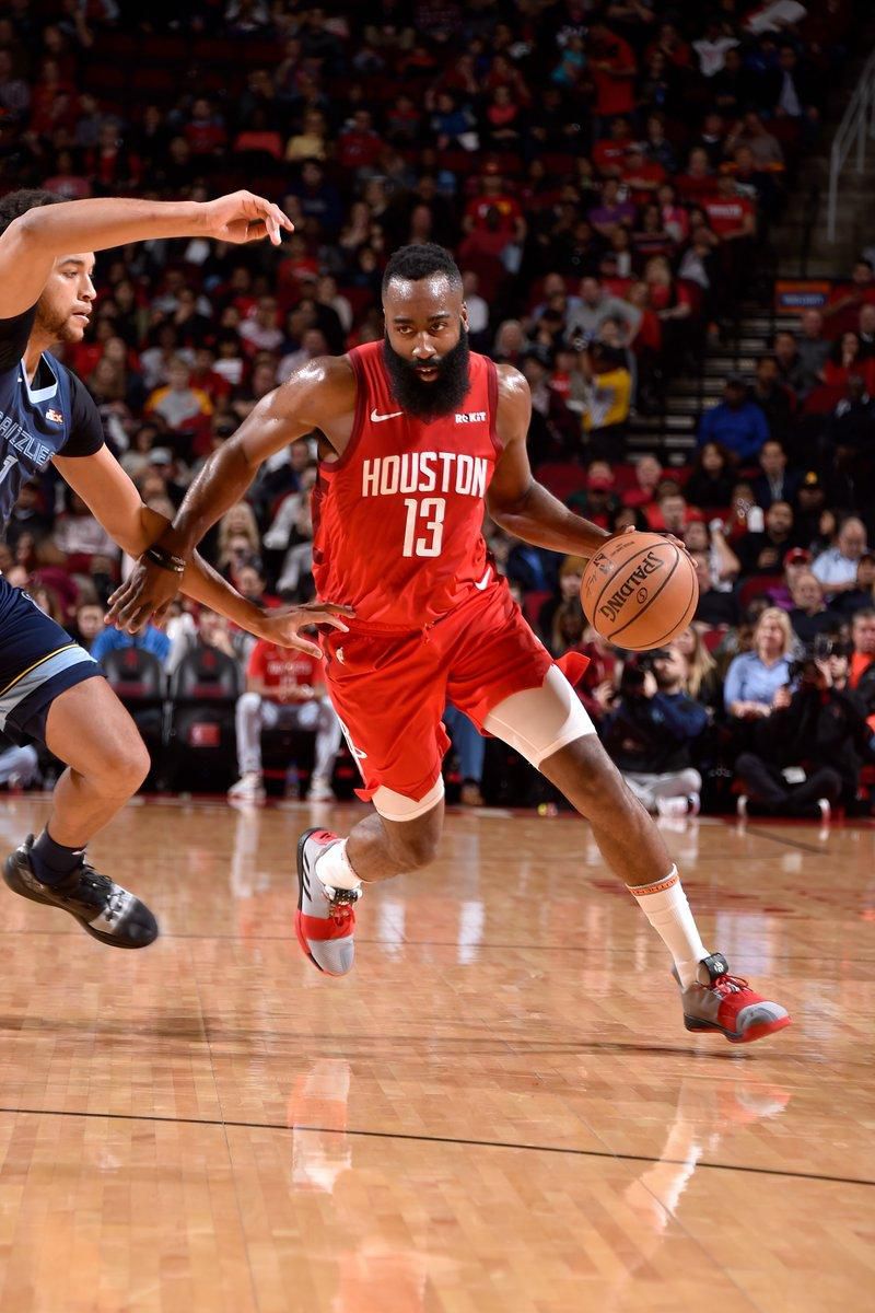 James Harden had his fourth consecutive four point game [NBA]