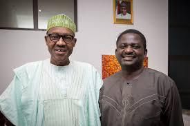 President Muhammadu Buhari and Femi Adesina